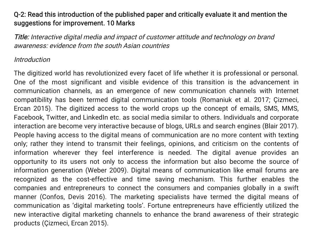 please write the answer in your own words Q-2: