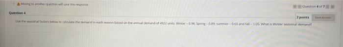 The demand for freight car rentals are below. Use