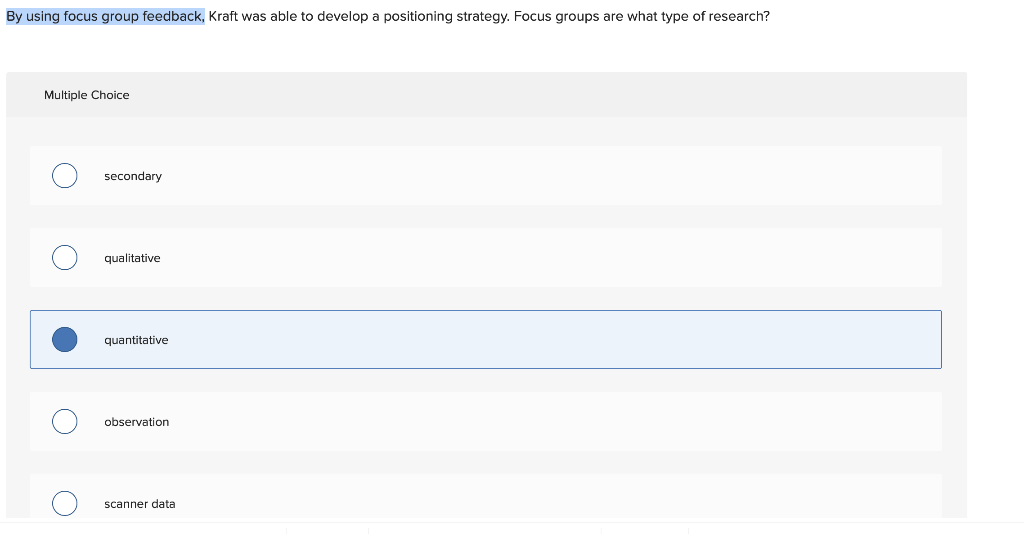 By using focus group feedback, Kraft was able to