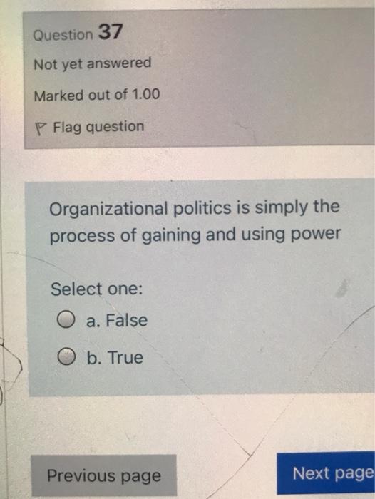 37 Question 37 Not yet answered Marked out of