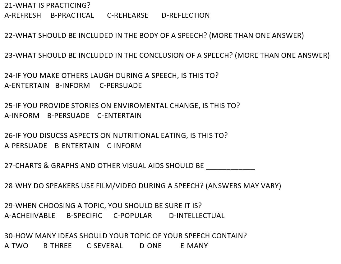 21-WHAT IS PRACTICING? A-REFRESH B-PRACTICAL