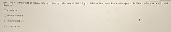 Tom Davis hires Marilyn to be his real estate