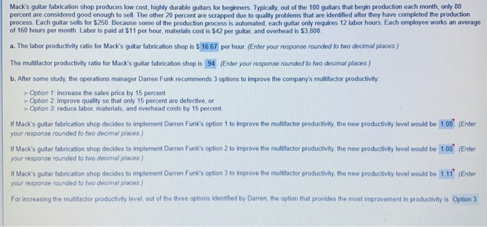 Mack's guitar fabrication shop produces low cost,