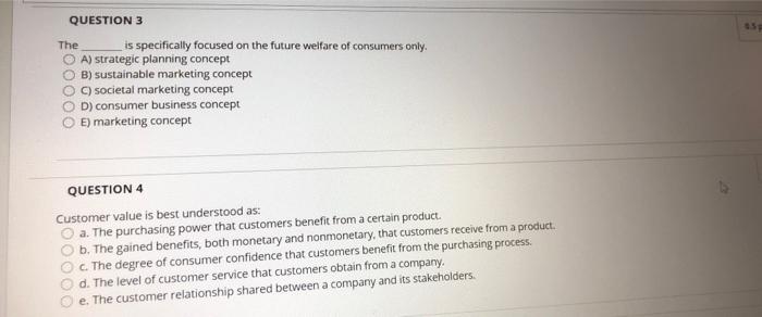 only answer , without explain QUESTION 3 The