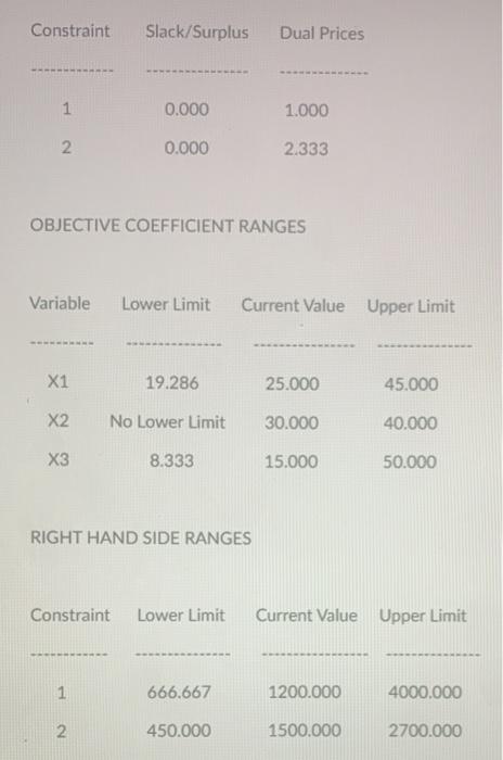 Problem #1 Use the following information for