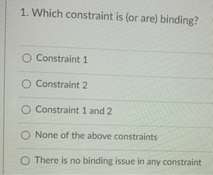 Problem #1 Use the following information for