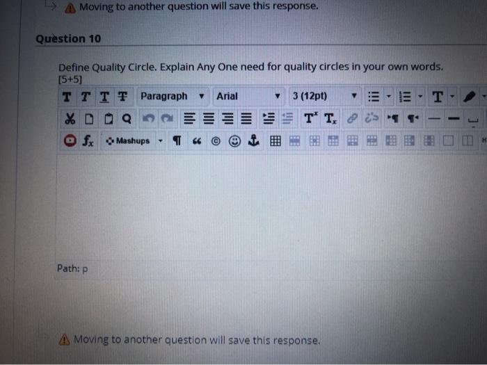 A Moving to another question will save this