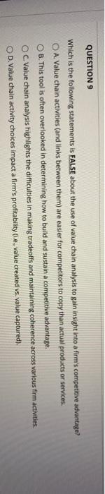 For Practice Only: QUESTION 9 Which is the