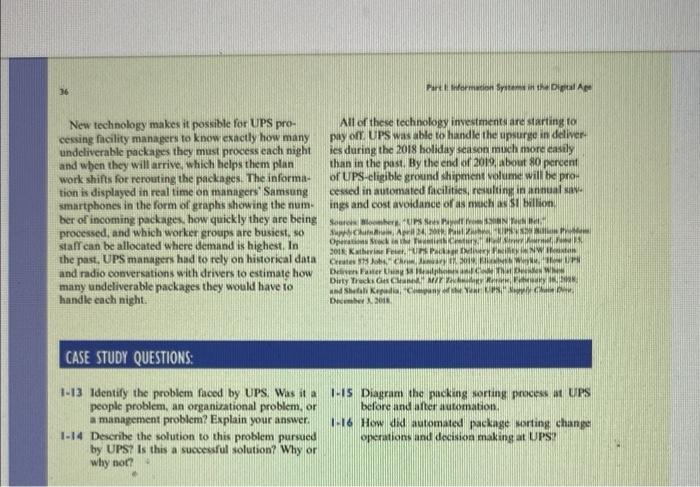 BUSINESS PROBLEM-5OLVING CASE New technology