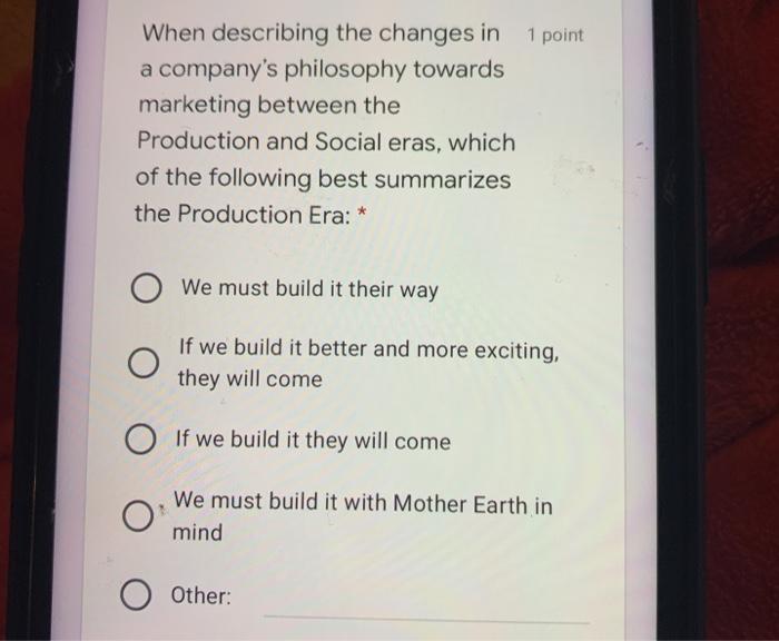 When describing the changes in 1 point a