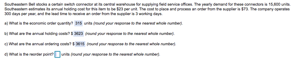 Southeastern Bell stocks a certain switch