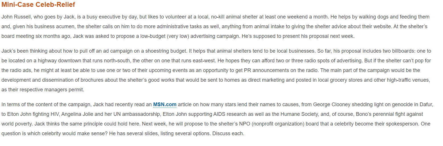 John Russell is debating between five options