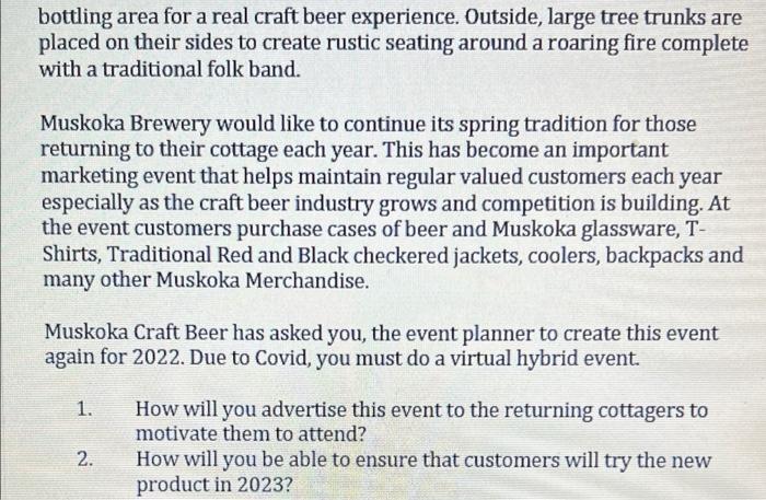 Muskoka Craft Beer is a medium sized craft