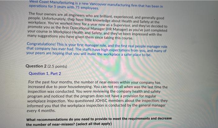 West Coast Manufacturing is a new Vancouver