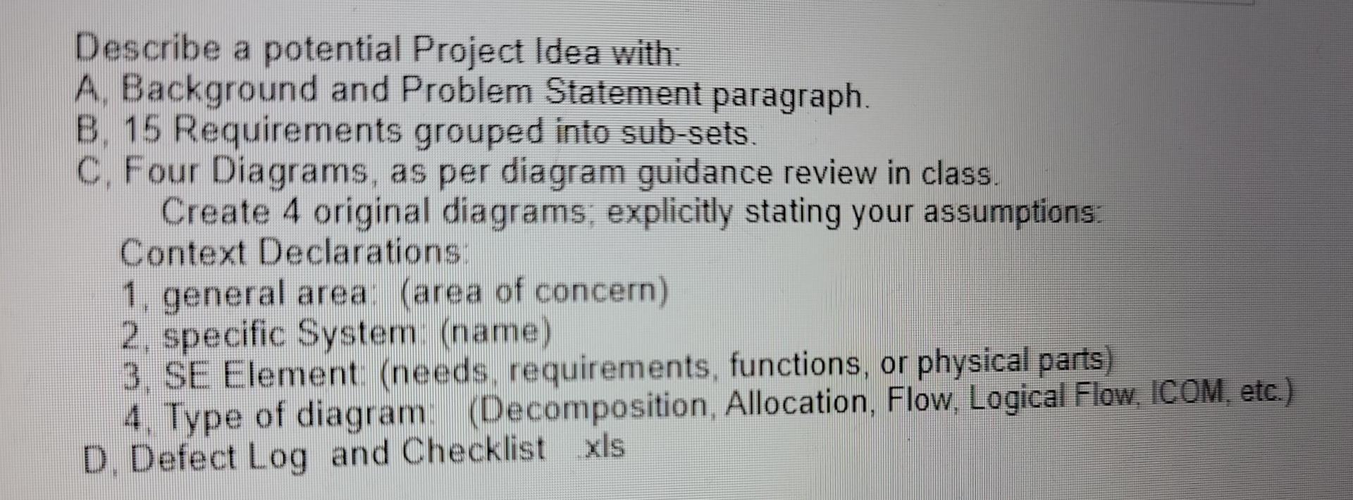 can you help me when making a project idea