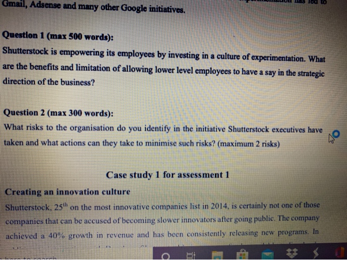 i need help with question 2 please F C Case Study