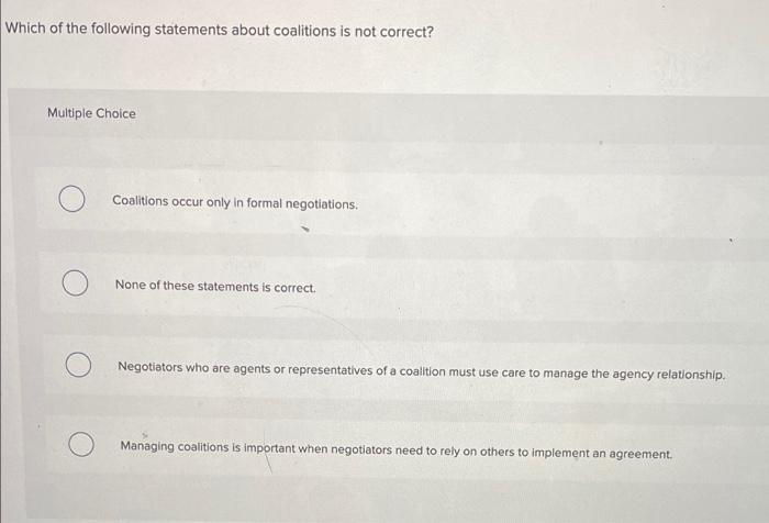 Which of the following statements about