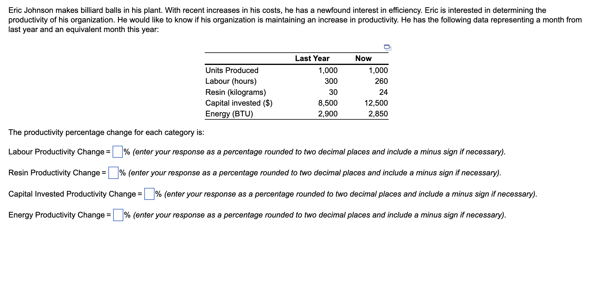 Eric Johnson makes billiard balls in his plant.