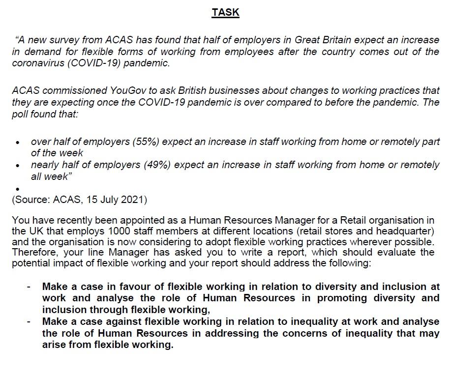 TASK "A new survey from ACAS has found that half