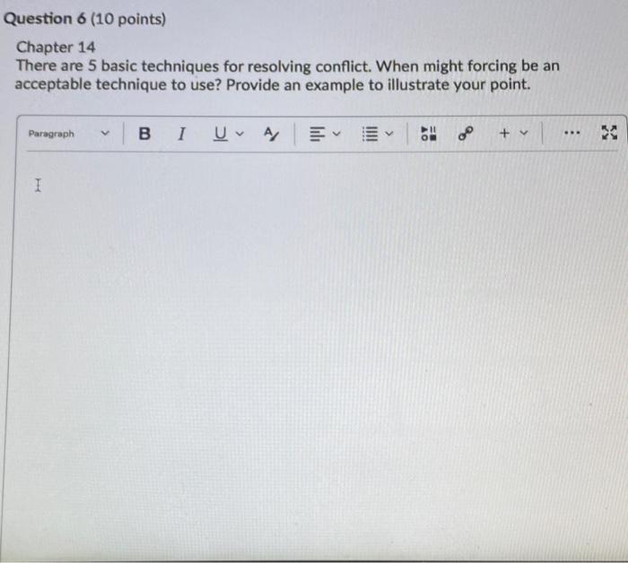 Question 6 (10 points) Chapter 14 There are 5