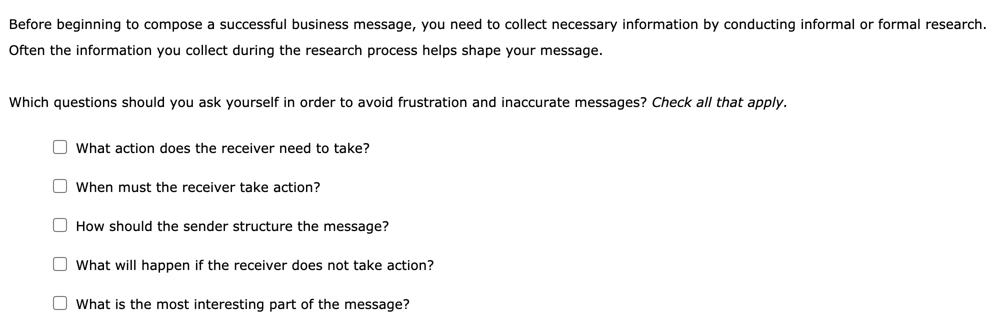 Before beginning to compose a successful business