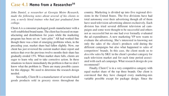 write a summary of case study and answer