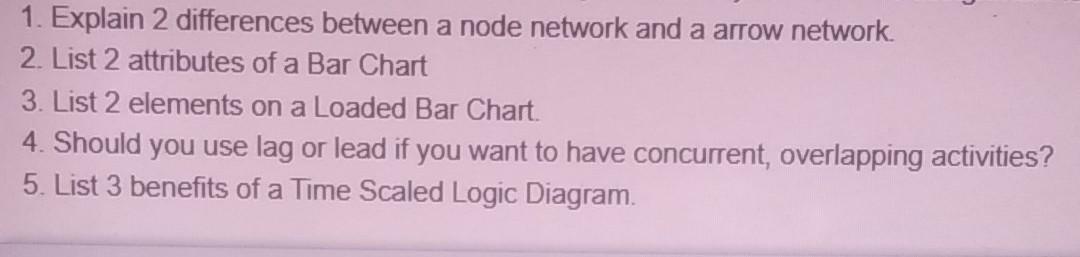 1. Explain 2 differences between a node network