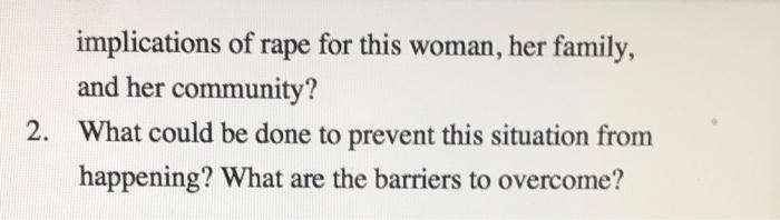 Answer the case study questions (be specific)