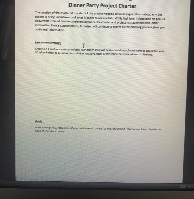 using the knowledge you gained by reading PMBOK