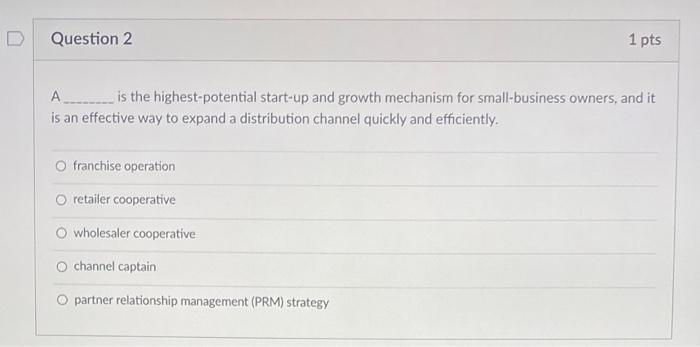 D Question 1 salesperson to sell it. Buzz