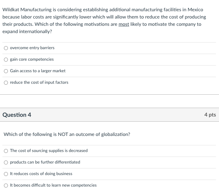 Wildkat Manufacturing is considering establishing