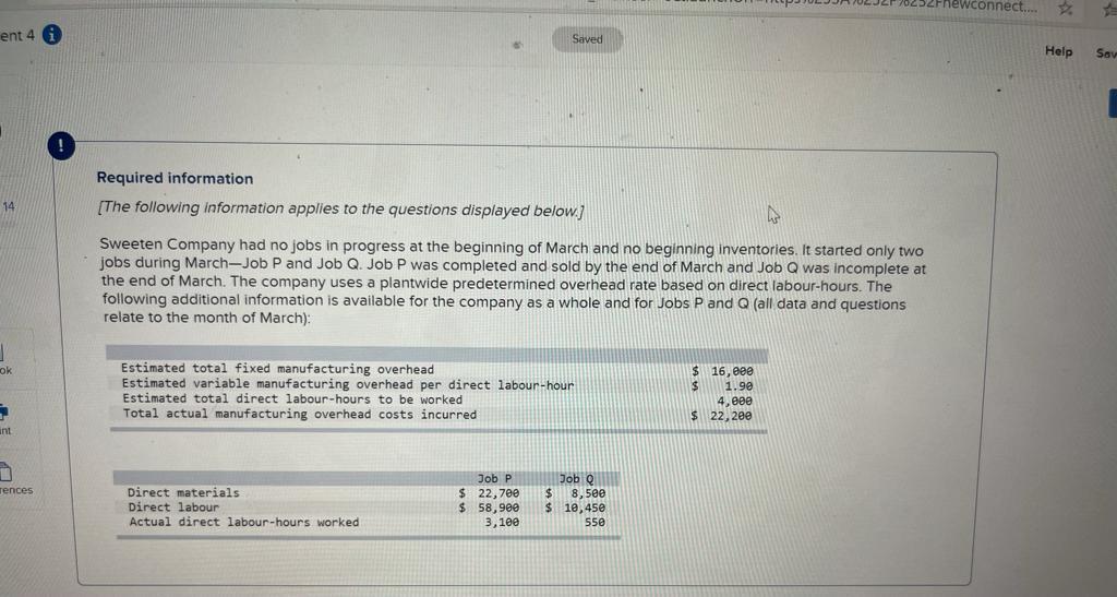 1. What is the companys predetermined overhead