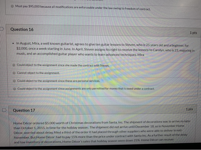 Must pay $95,000 because all modifications are