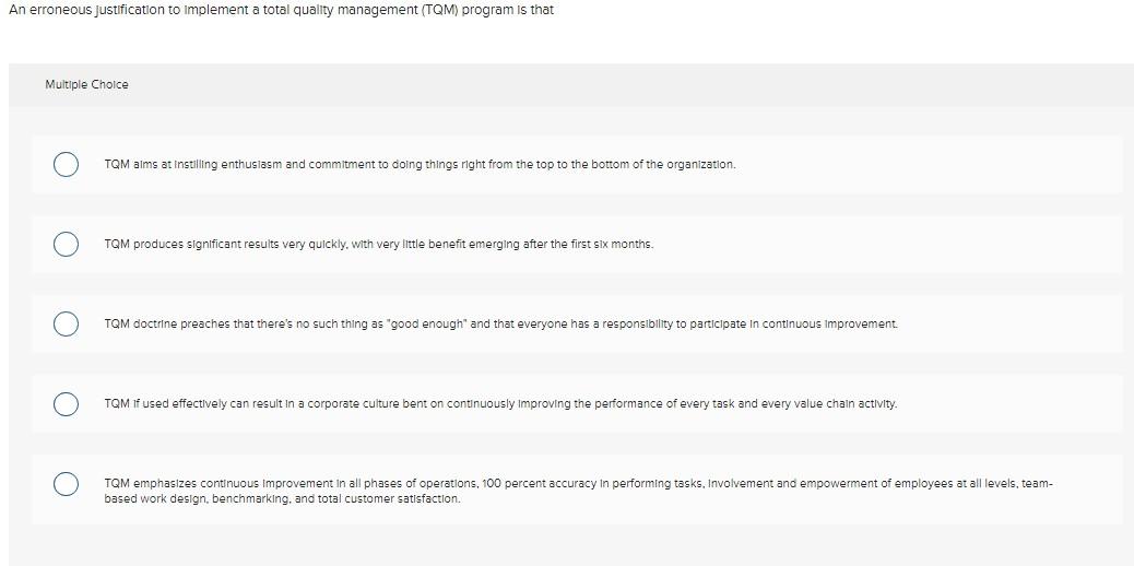 An erroneous justification to implement a total