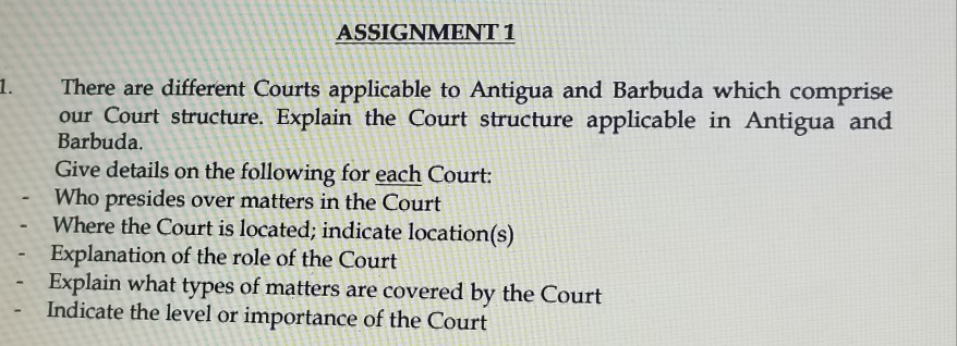delete ASSIGNMENT 1 There are different Courts