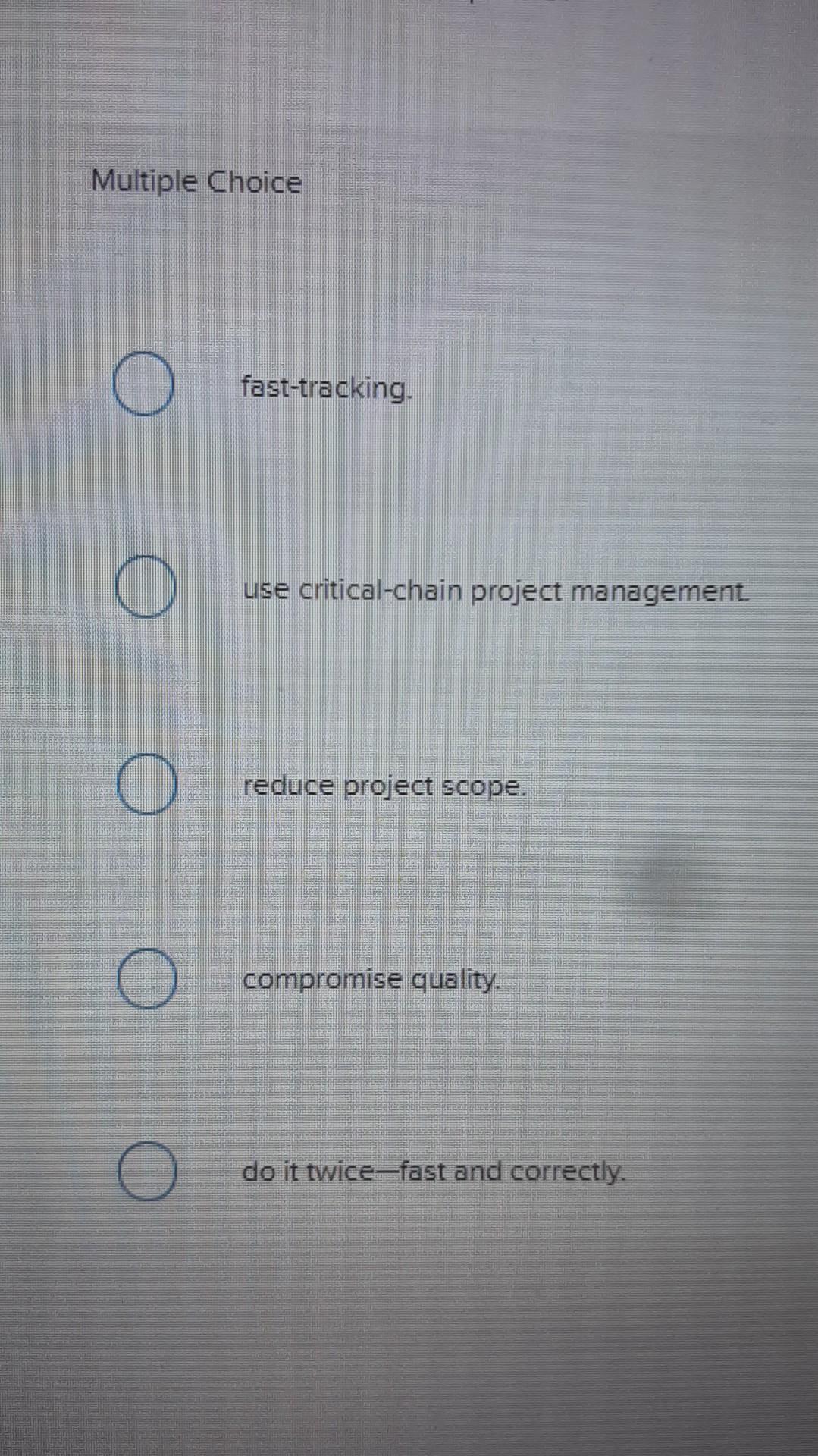 47 MIS3300 Final (75 Multiple 47 When a project