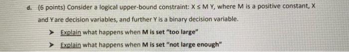 d. (6 points) Consider a logical upper-bound