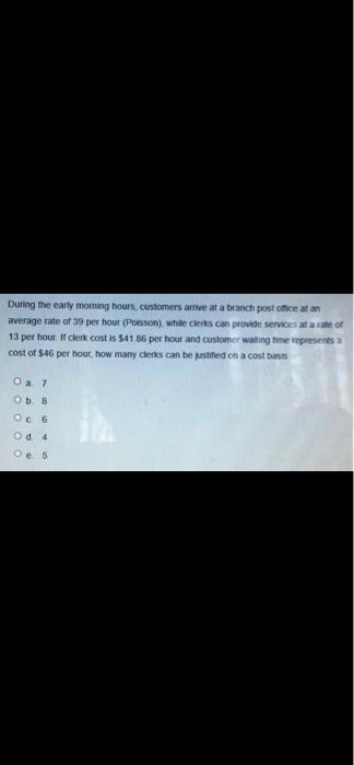 A single server queuing system with a Poisson