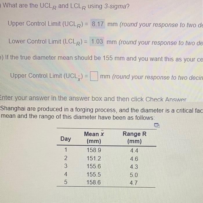 What are the UCLR and LCLR using 3-sigma? Upper