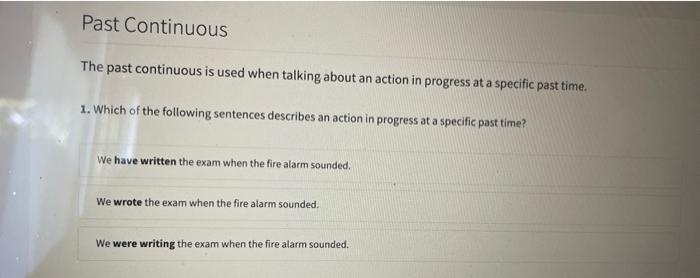 The present perfect is used when talking about an