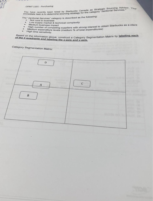 Based on the information above, construct a