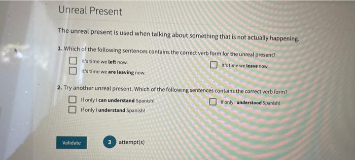 The present perfect is used when talking about an