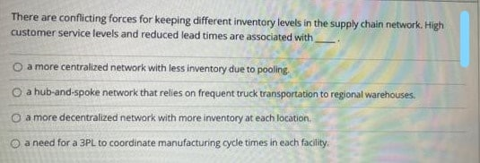 There are conflicting forces for keeping