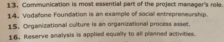 With justification, why is wrong? 13.