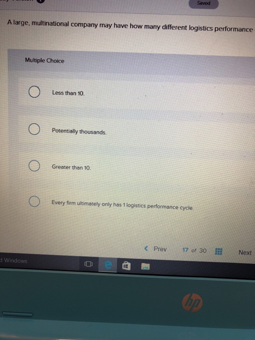Saved A large, multinational company may have how