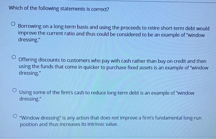 please have the correct answer QUESTION 26 The