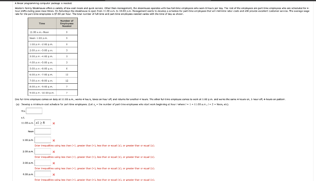 rate for the part-time employees is $7,60 per