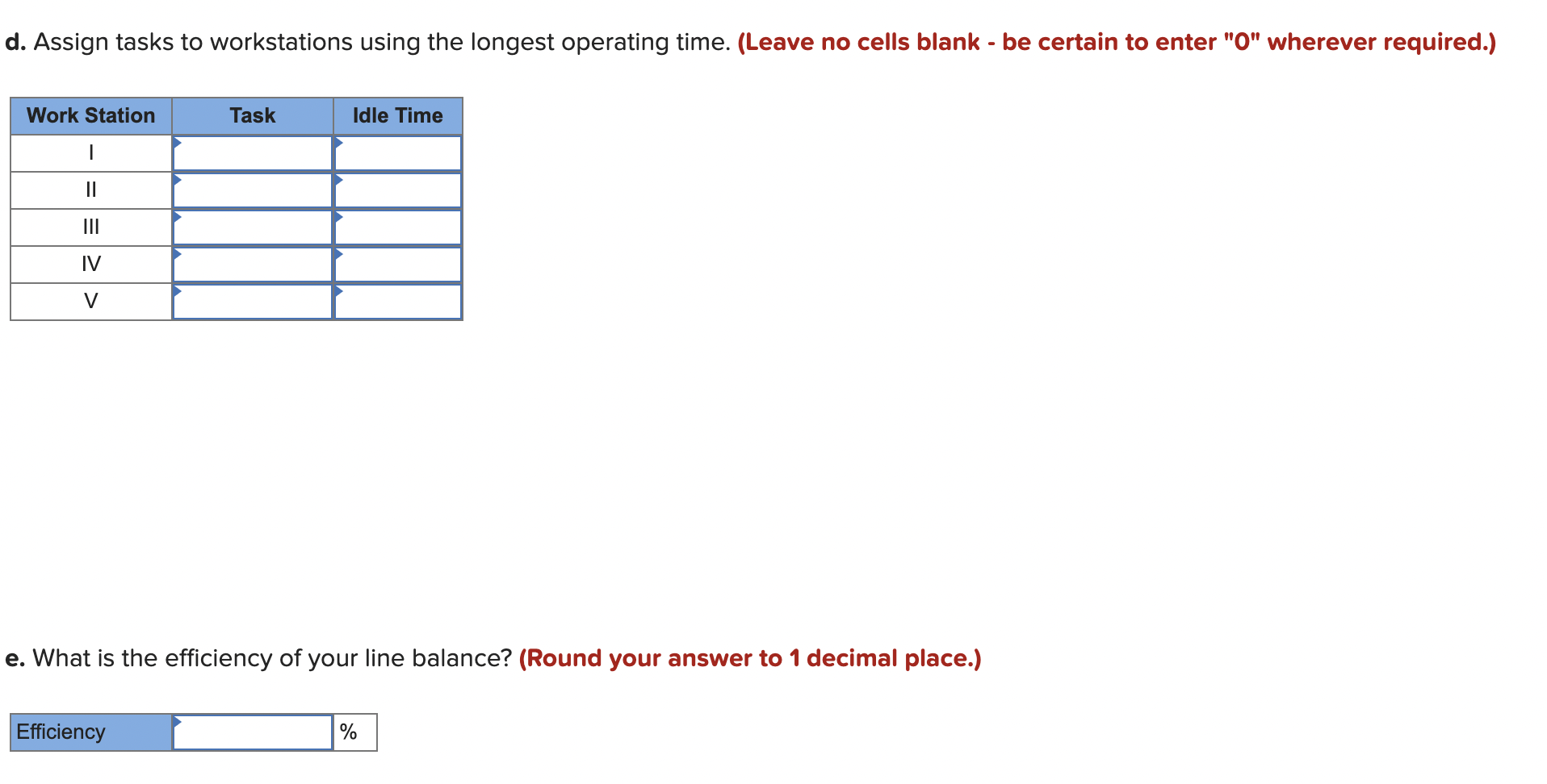 An assembly line is to be designed to operate 5