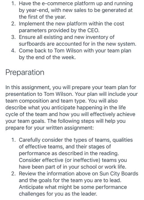 Please follow instructions. Scenario Sun City