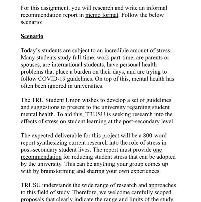 cmns For this assignment, you will research and